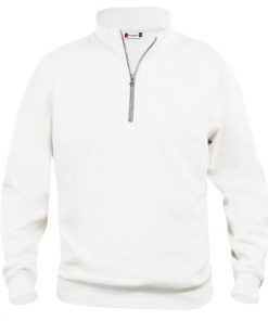 Moderne sweater met een halve rits verkrijgbaar in diverse commerciële kleuren. De sweater is hoogwaardig afgewerkt met een antistatische YKK rits
