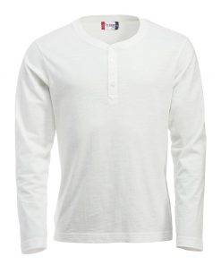 Eigentijds T-shirt met lange mouwen en knoopsluiting voor een unieke uitstraling. Het T-shirt is gemaakt van hoogwaardig garen voor een optimaal draagcomfort en een fraai onderscheidend vermogen. De behandelingen met softener en enzymen zorgen ervoor dat het T-shirt zacht en glad aanvoelt.