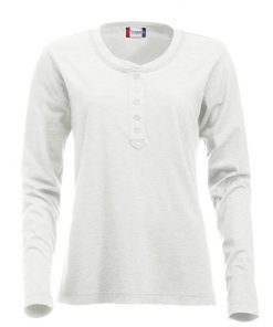 Eigentijds T-shirt met lange mouwen en knoopsluiting voor een unieke uitstraling. Het T-shirt is gemaakt van hoogwaardig garen voor een optimaal draagcomfort en een fraai onderscheidend vermogen. De behandelingen met softener en enzymen zorgen ervoor dat het T-shirt zacht en glad aanvoelt.