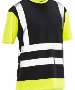 5126 T-shirt Hi-Vis zwart/geel 4xl
